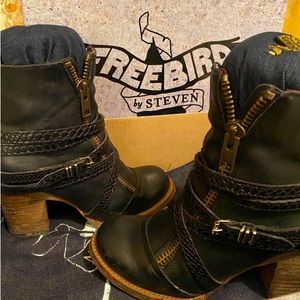 Free Bird booties , black, women’s size 7. Worn only a handful of times.